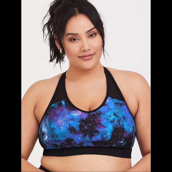 torrid Other - Torrid Galaxy Mesh Strappy Sports Bra - Size 4
